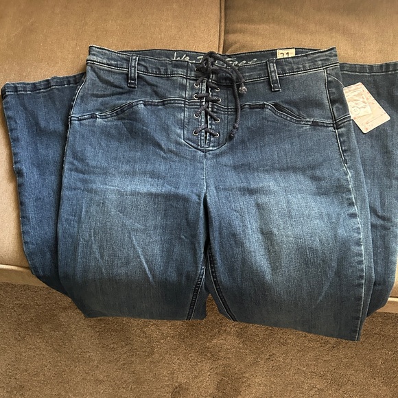 Free People We The Free Jeans NWT HP Jean.Eva Lace-Up High Rise Boot Cut Size 31 - Picture 9 of 11